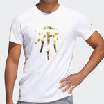 Men's adidas Basketball Sports White T-Shirt DU6714