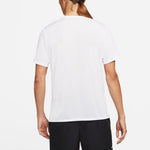 Nike Dri-fit Run Division Rise 365 Solid Color Round Neck Reflective Short Sleeve White DD6046-100