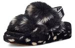 (WMNS) UGG OH Yeah Spots Sandals Black 1118165-BLK