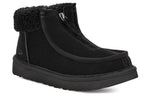 (WMNS) UGG Funkarra Suede Fur Collar Zip 'Black' 1143955-BLK