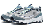 (WMNS) Skechers D Lites 1.0 Low Running Shoes Grey/Blue 13143-GYBL