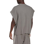 adidas originals Blue Version Detachable Solid Color Athleisure Casual Sports V neck Vest Gray HC3826