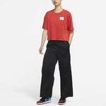 (WMNS) Air Jordan SS22 Brand Logo Solid Color Straight Sports Pants/Trousers/Joggers Black DM5248-010