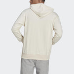 Men's adidas Thin And Light Breathable Hooded Pullover Long Sleeves Creamy White HE4353