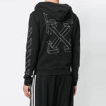 Off-White Unisex Print Jacket Black/Grey OMBB033E181920020901