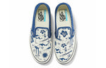 Vans Slip-On SF Classic Casual Skateboarding Shoes Unisex Blue Funny Printing 'Blue White' VN0A5HYQAXV