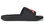 adidas Adilette Cozy Wear-Resistant Black Unisex Slippers 'Black Pink' GZ3778