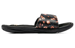(WMNS) Under Armour Ignite 6 Graphic Strap Slide 'Black Afterglow' 3024453-006