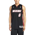adidas LeBron James SW Fan Edition Miami Heat No. 6 Basketball Vest Black L76194