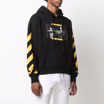 Off-White FW21 Painting Printing Unisex Black OMBB037F21FLE0111084