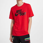 Men's Nike Sportswear JDI Large Logo Short Sleeve Large Red T-Shirt AR5007-657
