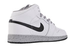 (GS) Air Jordan 1 Retro Mid 'White Cement' 554725-115
