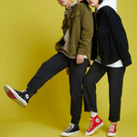 Men's Converse Sports Cargo corduroy Shirt Jacket Black 10019954-A12