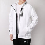 adidas W.D.N Jacket Fleece-Lined Running Hoody Windbreaker Hoodie 'White' DZ0054