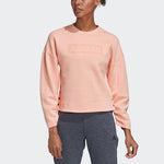 (WMNS) adidas Crew Dk Emby Sweatshirt Pink/Red FR5981