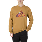 Men's adidas Pattern Printing Round Neck Pullover Turmeric HI3288