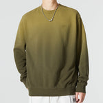 Men's Nike Gradient Logo Casual Loose Long Sleeves Pullover Round Neck Dark Green DQ4628-325