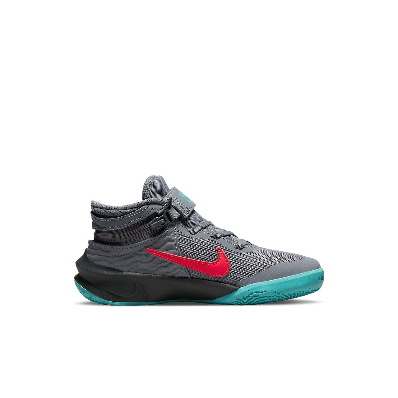 (PS) Nike Team Hustle D10 FlyEase 'Grey Teal Siren Red' DD7302-008