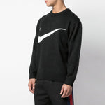 Supreme SS19 x Nike Swoosh Sweater Crossover Logo Printing Unisex Black SUP-SS19-10135