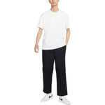Men's Nike Solid Color Logo Embroidered Elastic Waistband Straight Casual Pants/Trousers Black DQ4297-010