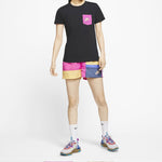 (WMNS) Nike As W Nsw Tee Contrasting Colors logo Short Sleeve Black CT8855-010
