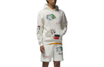 Air Jordan Alphabet Pattern Pullover Hooded Long Sleeves Hoodie Men's White DQ8044-133