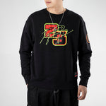 Air Jordan Basketball Print Digital Crewneck Pullover Fleece Sweatshirt For Men Black DD3877-010