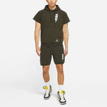 Air Jordan Dri-FIT Zion Embroidered Quick Dry Sports Short Sleeve Green DA9843-010