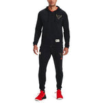 Under Armour Project Rock Leisure Running Training Sports Jacket Men's Black 1360736-001