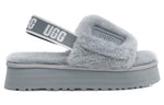 (WMNS) UGG Disco Slide Cozy Thick Sole Casual Slipper Gray 1112258-AFG