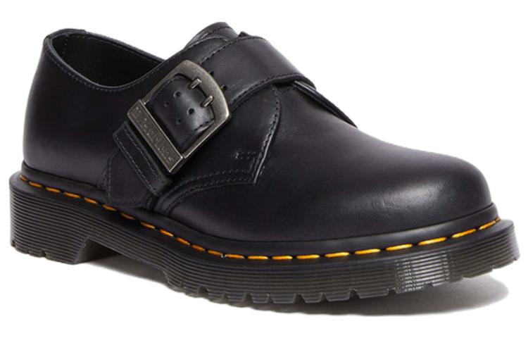 (WMNS) Dr. Martens 1461 Buckle Pull Up Leather Oxford Shoes 'Black' 31040001