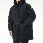 adidas Outdoor Sports Windproof Warm Hood Down Jacket Men's Black GN9835