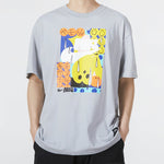 Men's Nike Smiling Face Basketball Pattern Printing Breathable Sports Short Sleeve Wolf Grey T-Shirt DQ1013-012