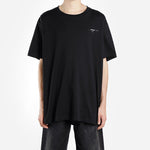 Off-White Oversize Painting Arrow Printing Cotton Round Neck Short Sleeve Loose Fit Black OMAA038R191850121088