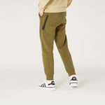 Men's adidas Fi Dk Reg Pnt Logo Sports Running Knit Bundle Feet Long Pants/Trousers Olive H39225