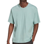 Men's adidas originals Series Solid Color Micro Mark Embroidered Casual Round Neck Short Sleeve Light Green T-Shirt HC8580