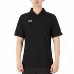 Men's Under Armour Sports lapel Training Short Sleeve Polo Shirt Black 21500536-001
