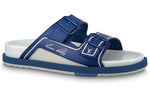LOUIS VUITTON LV Trainer Sandals 'Navy' 1AA6SA
