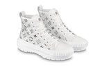 (WMNS) LOUIS VUITTON LV Squad Ankle Sneakers 'White with Crystal Monogram' 1A9RZO
