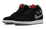 (GS) Air Jordan 1 Mid 'Black Particle Grey' 554725-060
