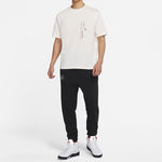 Air Jordan Solid Color Flying Man Logo Round Neck Short Sleeve White DM1419-901