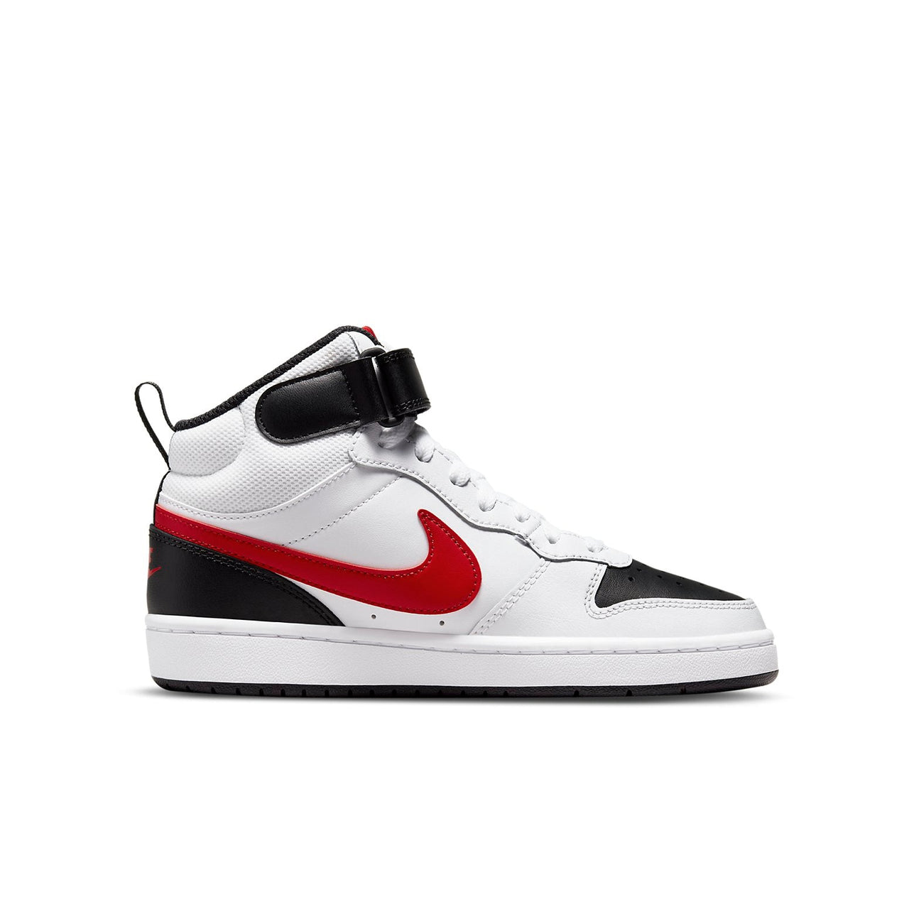 (GS) Nike Court Borough Mid 2 'White University Red' CD7782-110