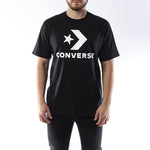 Converse Alphabet Logo Printing Round Neck Short Sleeve Black 10018568-A01