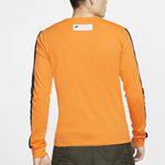 Men's Nike Logo Printing Round Neck Pullover Long Sleeves Yellow T-Shirt CI6215-886