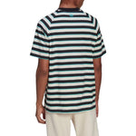 adidas originals Pocket Stripe Round Neck Short Sleeve Green HT1662