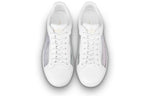 LOUIS VUITTON Luxembourg Sneakers 'White with Silver Monogram' 1A8MAH
