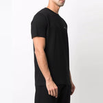 Men's Off-White Solid Color Caravaggio Arrow Short Sleeve Black T-Shirt OMAA027C99JER0051001