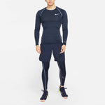 Nike Pro Dri-fit Athleisure Casual Sports Round Neck Long Sleeves Purple DD1991-451
