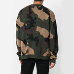 Men's Off-White Loose Green Camouflage OMHA056E18A350019900