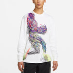 Men's Jordan Athleisure Casual Sports Breathable Printing Long Sleeves White T-Shirt DH8907-100
